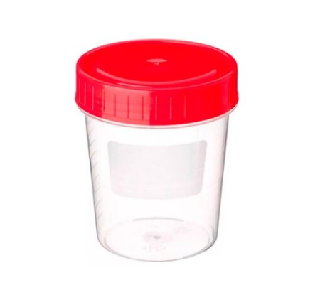 Контейнер д/сбора биоматериала стер с крышкой КБК 125мл