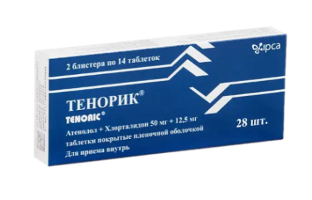 Тенорик таб. п.п.о. 50мг+12,5мг N28