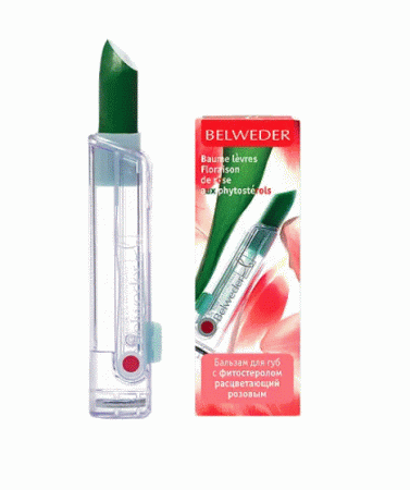 Бельведер/belweder бальзам д/губ расцветающий с розовым фитостеролом 4г