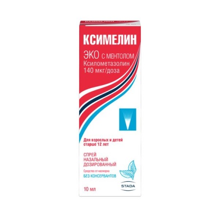 Ксимелин эко с ментолом спрей наз. 140мкг/доза 10мл N1