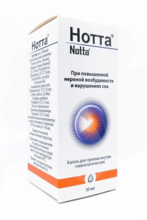 Нотта капли гомеопат 50мл