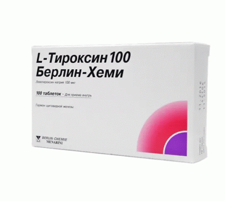 L-Тироксин 100 Берлин-Хеми таб. 100мкг N100