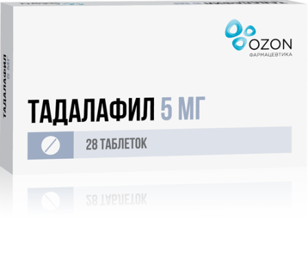 Тадалафил таб. п.п.о. 5мг N28