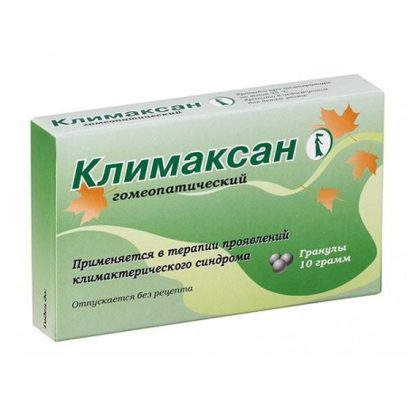 Климаксан гомеопатический гран. пак. 10г