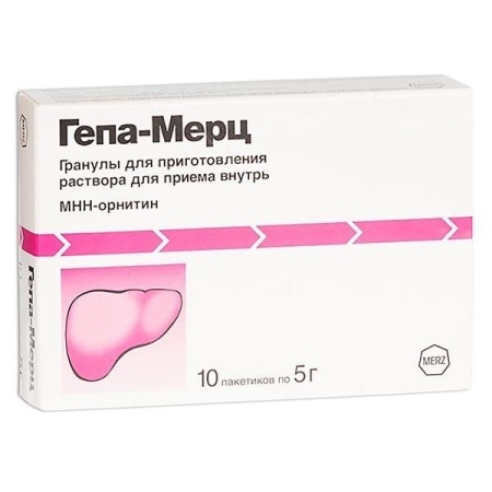 Гепа-Мерц гран. д/р-ра внутр. 3г/5г N10
