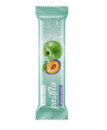 Пастила фруктовая foodforte яблоко и слива 27г