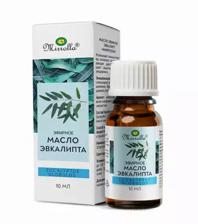 МАСЛО ЭВКАЛИПТ (эфирн) 10мл Мирролла шк0438