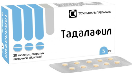 ТАДАЛАФИЛ 5 МГ N30 ТАБЛ П/ПЛЕН/ОБОЛОЧ
