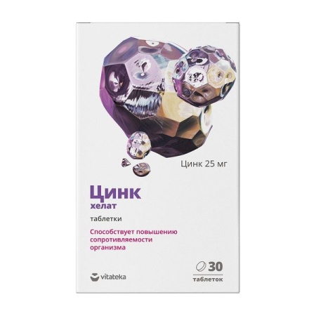 Витатека цинк хелат таб. 600мг N30