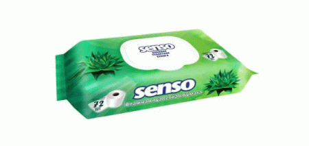 Бумага туалетная Белэмса влажная senso экстракт алоэ и молочной кислотой N72