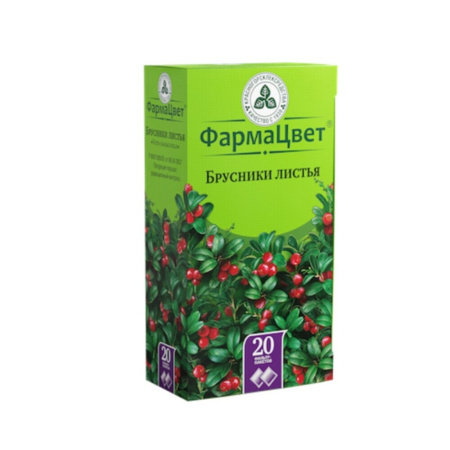 БРУСНИКА ЛИСТ ФИЛЬТР-ПАКЕТ 1,5Г №20