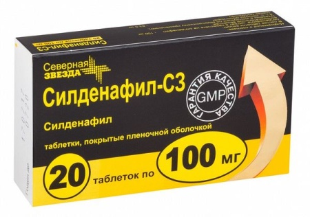 Силденафил-СЗ таб. п.п.о. 100мг N20