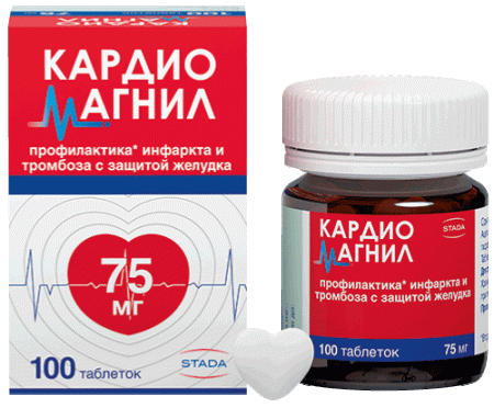 Кардиомагнил таб. п.п.о. 75мг+15,2мг N100