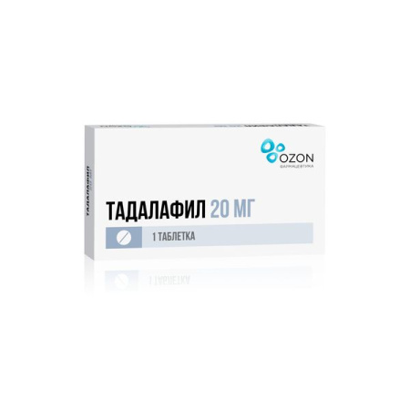 Тадалафил таб. п.п.о. 20мг N1