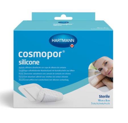 Повязка Космопор силикон/Cosmopor silicone стерил пластырная 10х8см N5