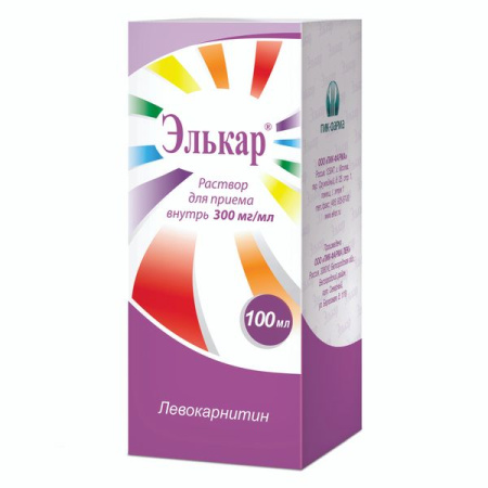 Элькар р-р внутр 300мг/мл 100мл N1