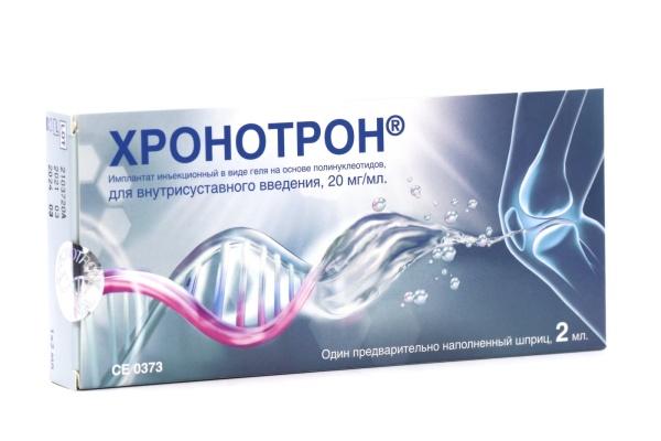 Хронотрон имплантат гель для в/суставн. введ. на основе полинуклеотидов шприц 20мг/мл 2мл N1
