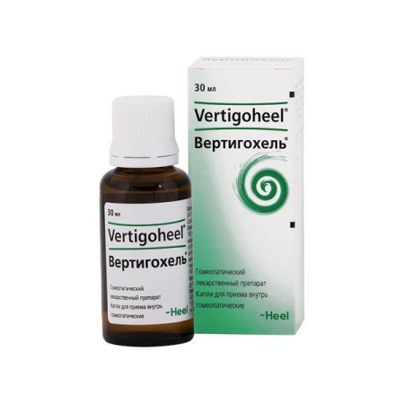 Вертигохель капли внутр. гомеопатические 30мл