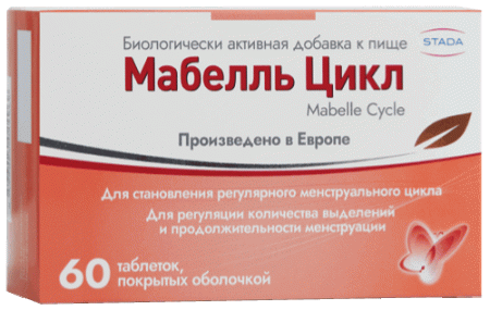 МАБЕЛЛЬ ЦИКЛ (MABELLE CYCLE) ТАБ. П/О 1200МГ №60 (БАД)