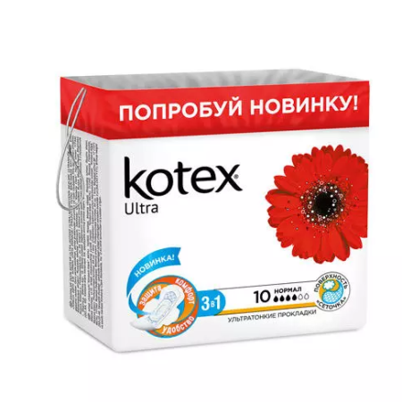 Прокладки Котекс ультра нормал сетч N10 с крылышками (9425460)