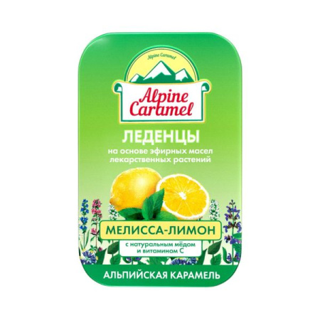ALPINE CARAMEL ЛЕДЕНЦЫ АЛЬПИЙСКАЯ КАРАМЕЛЬ ДЕТСКИЕ С НАТУРАЛЬНЫМ МЕДОМ И ВИТАМИНОМ С СО ВКУСОМ МЕЛИС