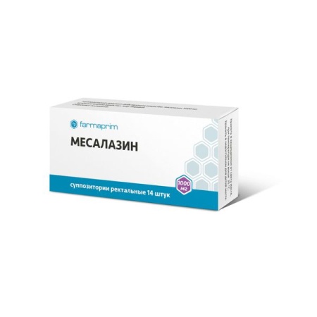 Месалазин супп. рект. 1000мг N14