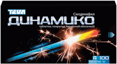 Динамико таб. п.п.о. 100мг N4