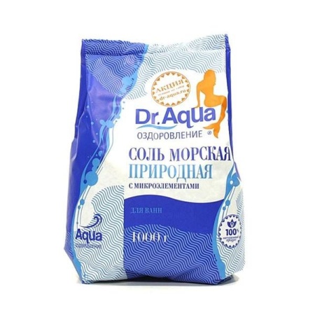 Доктор аква/Dr aqua соль морская с микроэлементами 1кг (пак)