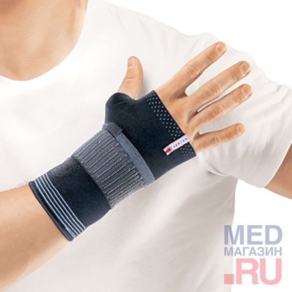 Ортез на лучезапястный сустав, арт. DWR-202 (RIGHT) S, правый, серый