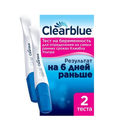 Тест на беременность Клиаблу ультра на самых ранних сроках N2