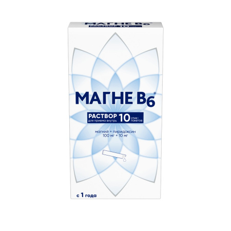 МАГНЕ В6 0,1+0,01 10МЛ N10 СТИК-ПАКЕТ Р-Р Д/ПРИЕМА ВНУТРЬ