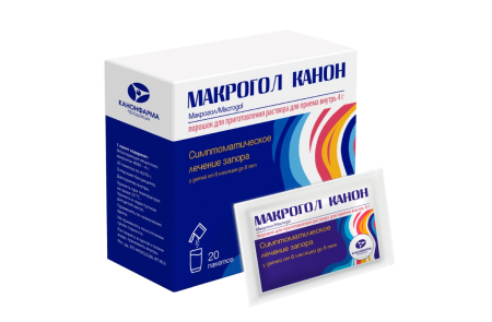 Макрогол Канон пор. д/р-ра внутр 4г 4,076г N20