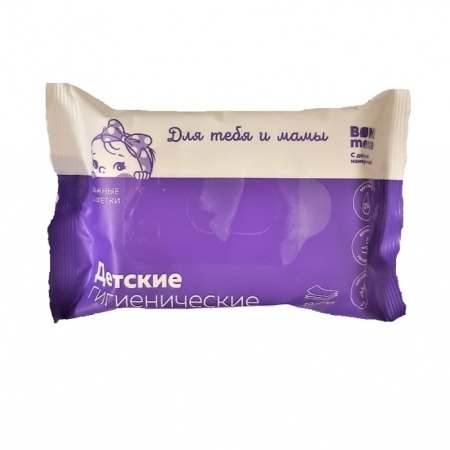 Салфетки влажные детские bona mente! N20