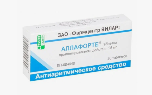 Аллафорте таб.пролонг.действ. 25мг N20