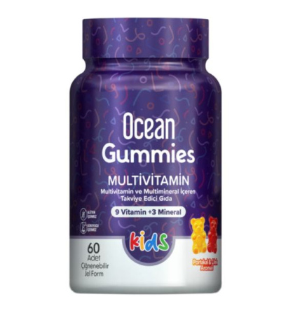 ОКЕАН СМАРТ ГАММИС МУЛЬТИВИТАМИН КИДС/ OCEAN SMART GUMMIES MULTIVITAMIN KIDS 60 CHEWABLE GEL¶