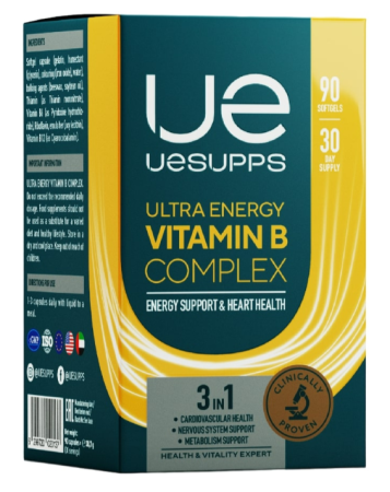 Уесаппс/uesupps ультра энерджи витамины группы B комплекс капс. N90