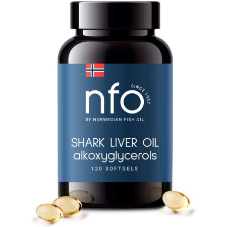 Норвегиан фиш оил (NFO) капс. жир печени акулы 750мг N120