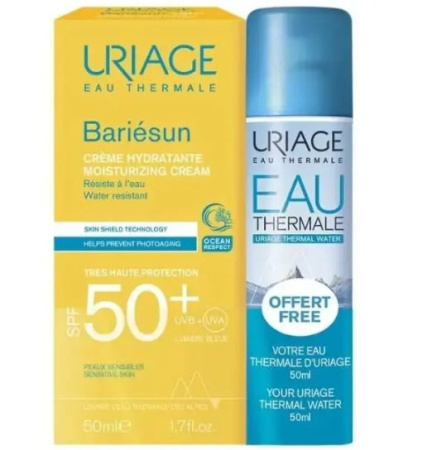 УРЬЯЖ НАБОР БАРЬЕСАН SPF 50+ УВЛАЖНЯЮЩИЙ КРЕМ 50 МЛ + ТЕРМАЛЬНАЯ ВОДА УРЬЯЖ 50 МЛ