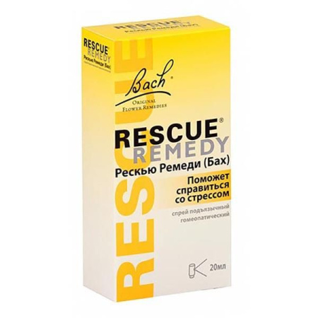 Рескью ремеди (бах) спрей подъязычн. гомеопат. 20мл