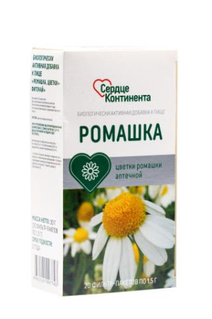 Сердце континента фиточай ромашка 1,5г N20