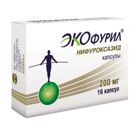 Экофурил капс. 200мг N16