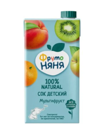 ДП фрутоняня сок мультифрукт 500мл