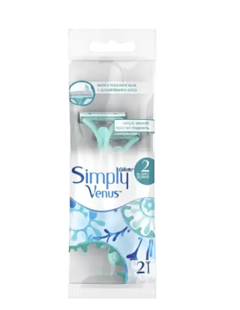 Жиллетт/Gillette станок бритвенный женский венус симпли 2 N2