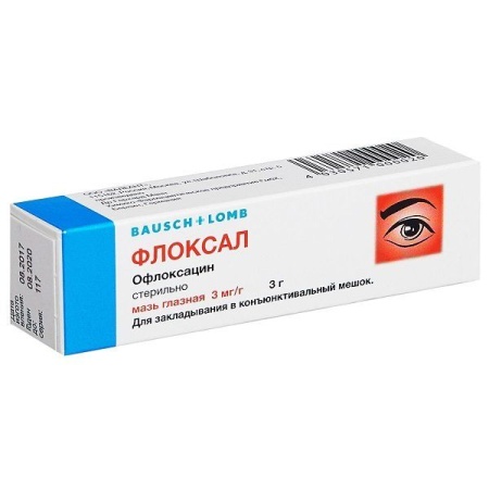 Флоксал мазь глазн. 3мг/г 3г N1