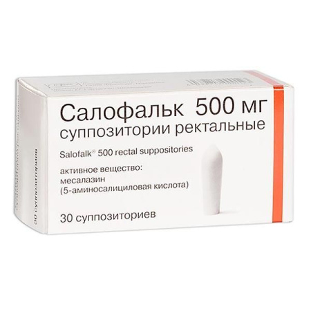 Салофальк супп. рект. 500мг N30