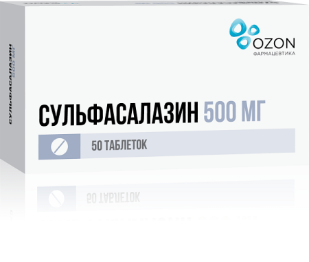 Сульфасалазин таб. п.п.о. 500мг N50