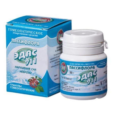 Эдас-911 пассифлора гран. неврозы-нарушения сна 20г