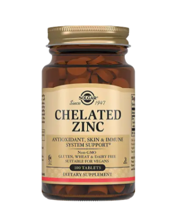 SOLGAR ХЕЛАТ ЦИНКА N100 ТАБЛ ПО 630МГ