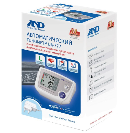 Тонометр автомат UA-777 AC-L с адаптером (с большой манжетой)