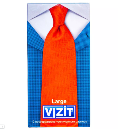 Презервативы Визит large увеличенного размера N12